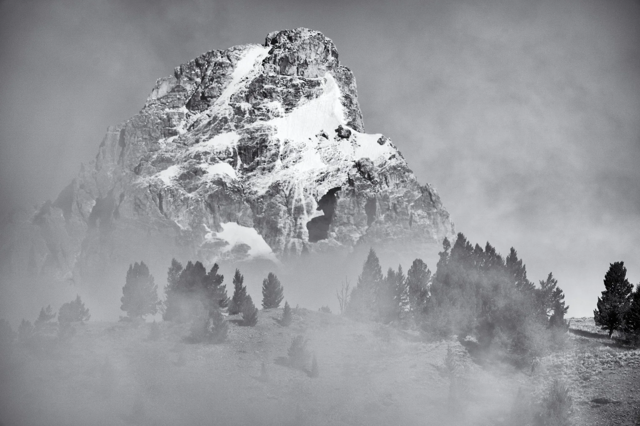 Peak in the mist