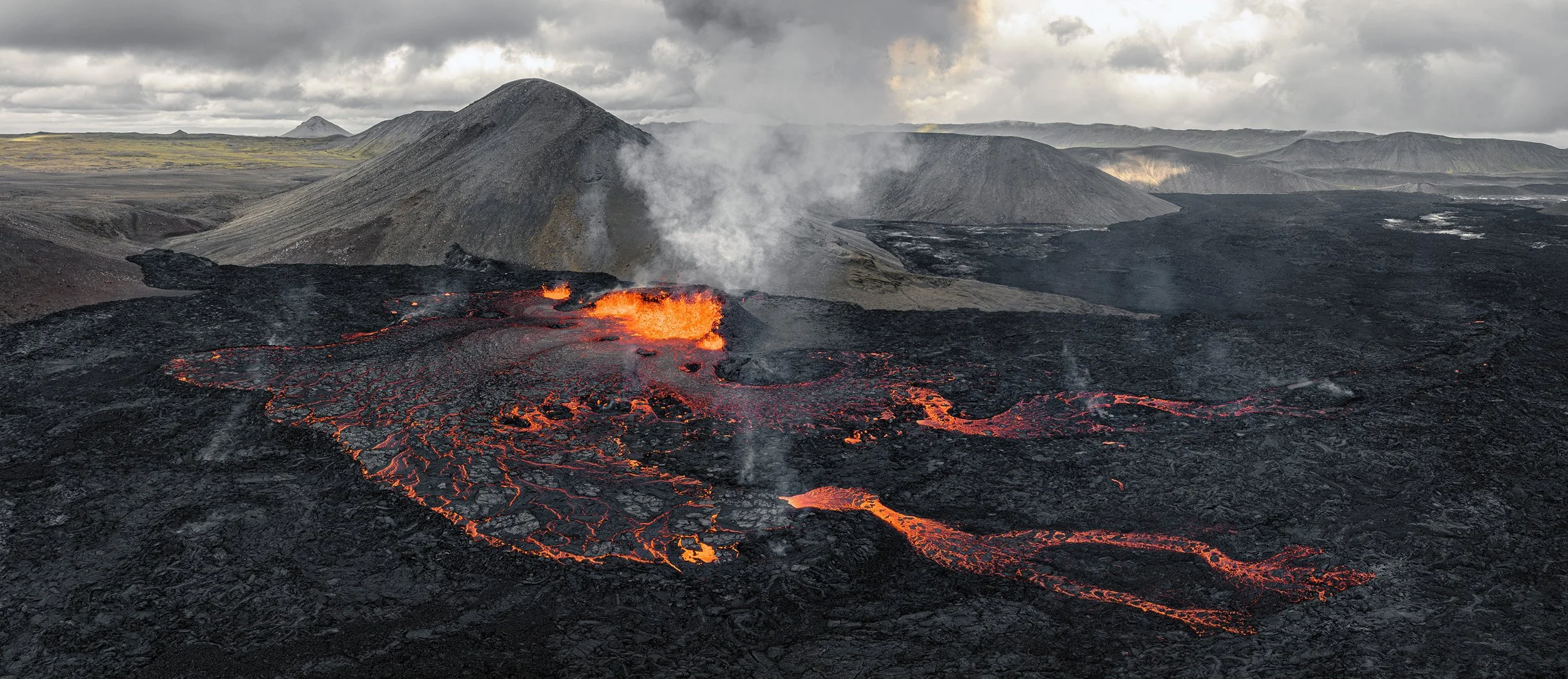 Lava field from above
