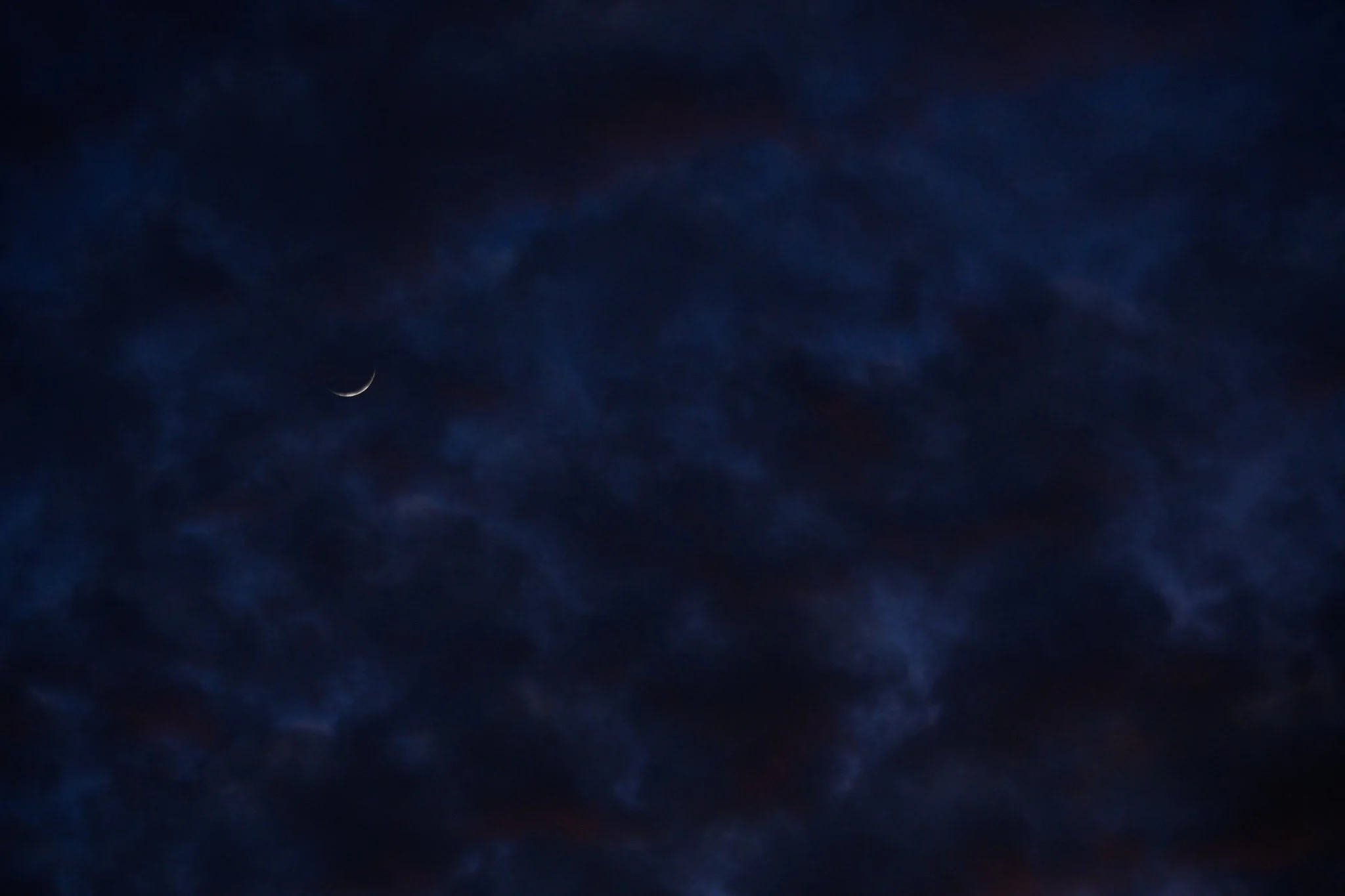 Crescent moon over the Atacama