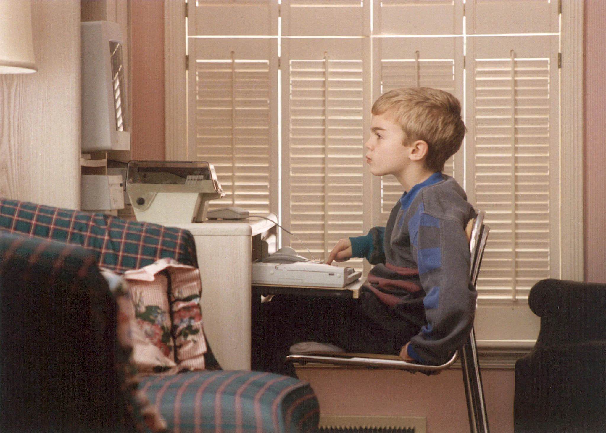 At home in Kansas, 1993.
