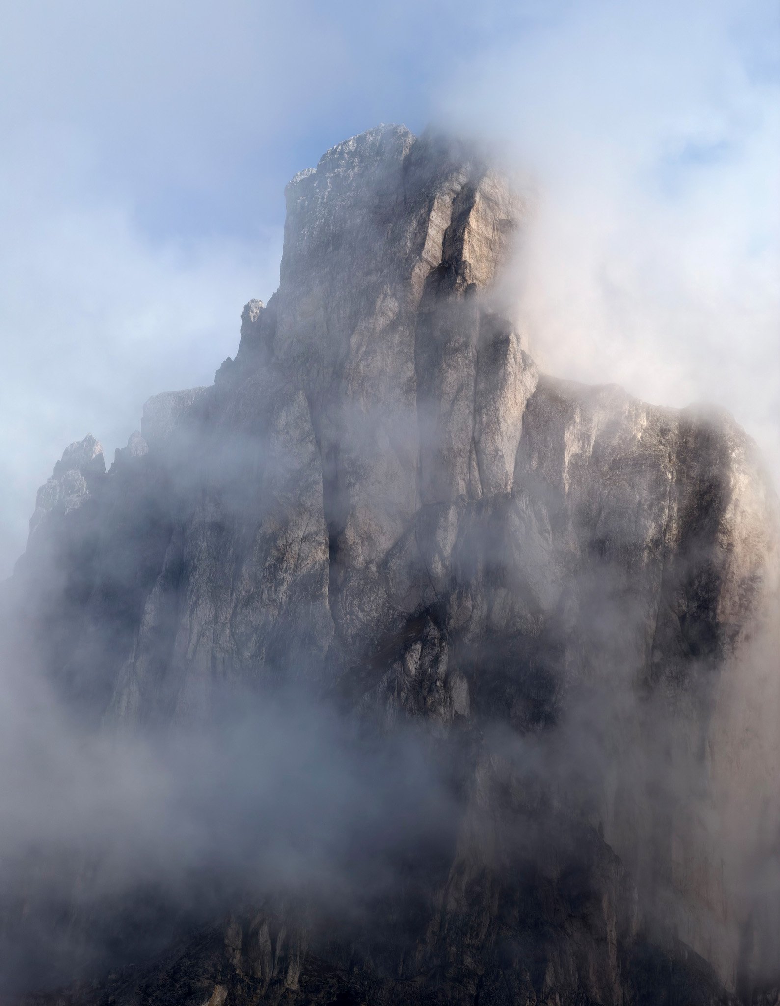The Ra Gusela atop the Passo Giau