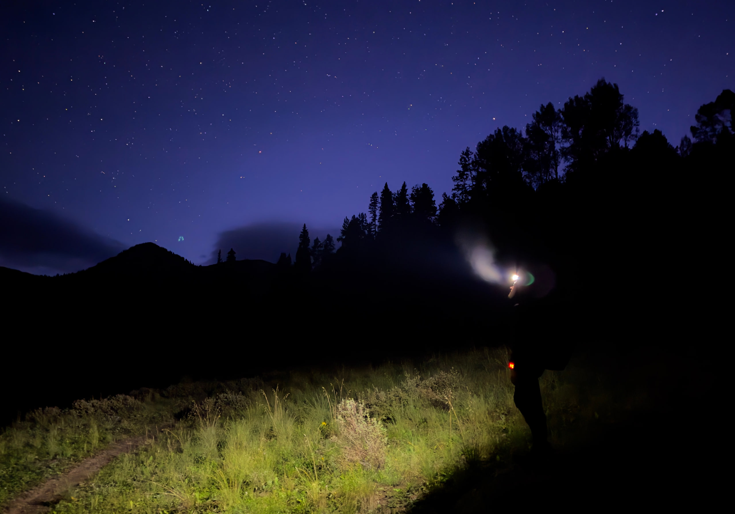Pre-sunrise hike up to Navajo Lake