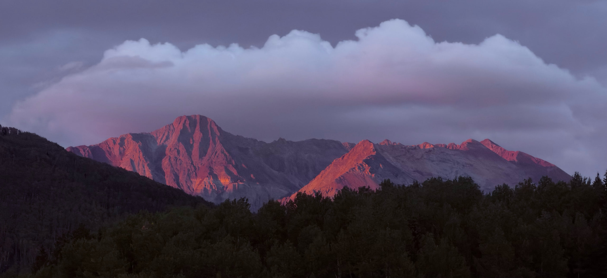 El Diente and the Wilson Range from Dunton Hot Springs