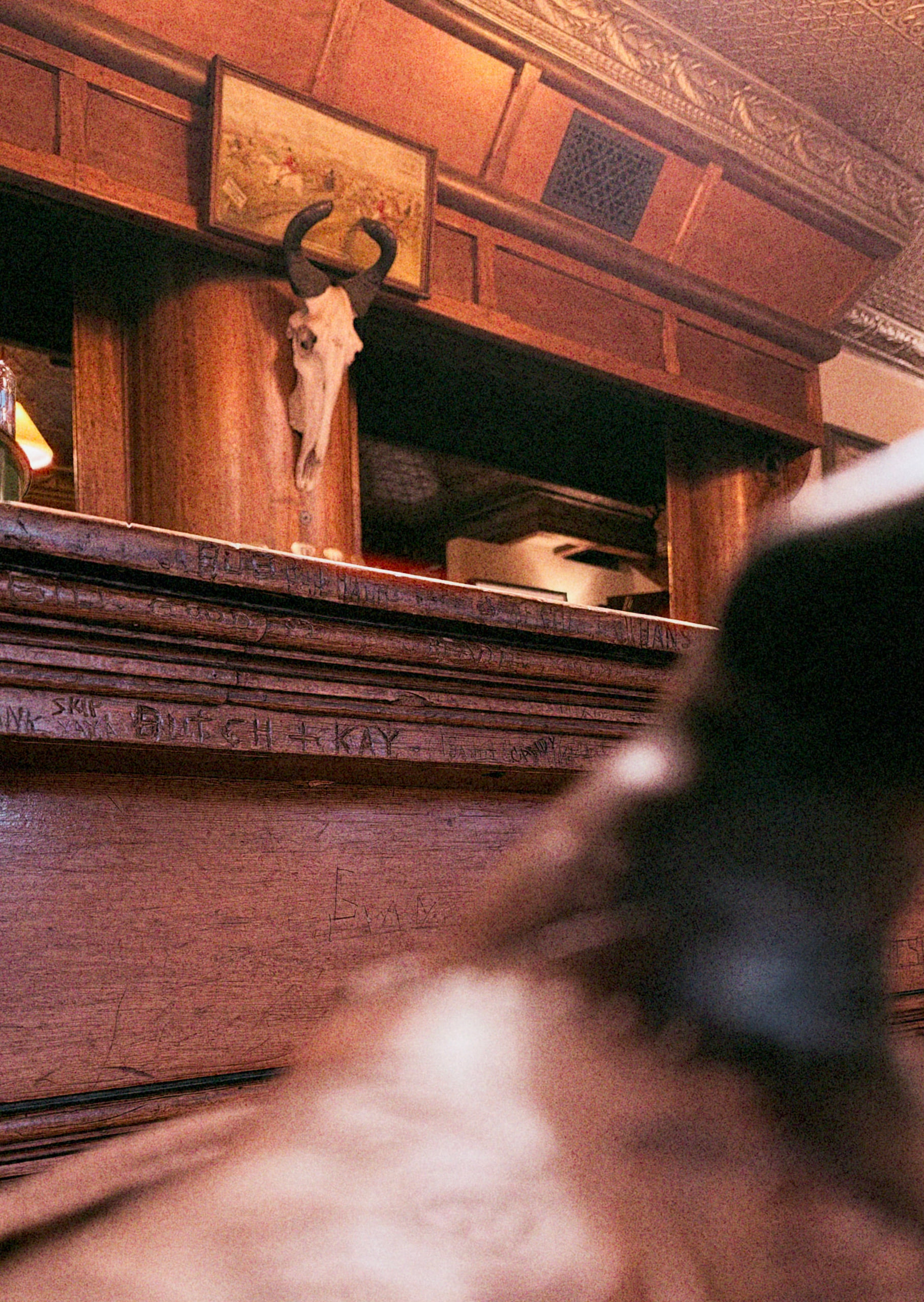 The Dunton saloon, signed by Butch Cassidy himself