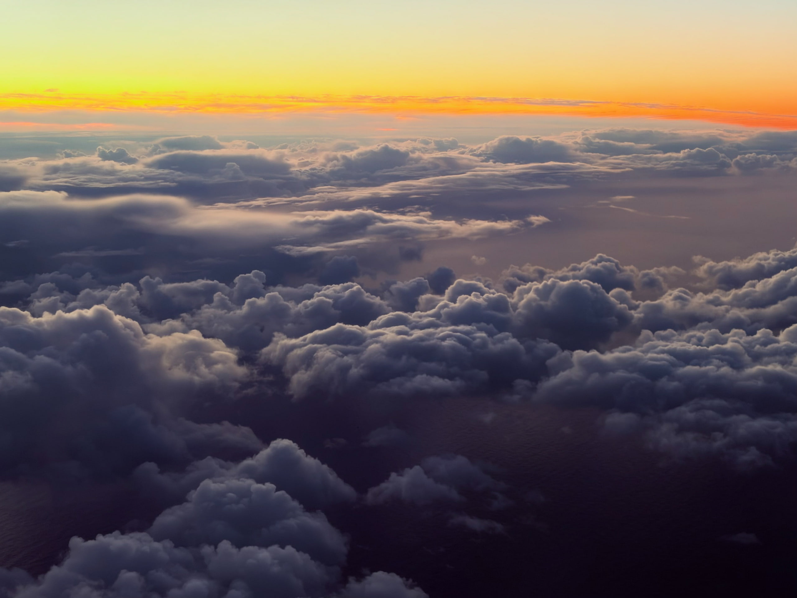 Descending on the approach to Iceland
