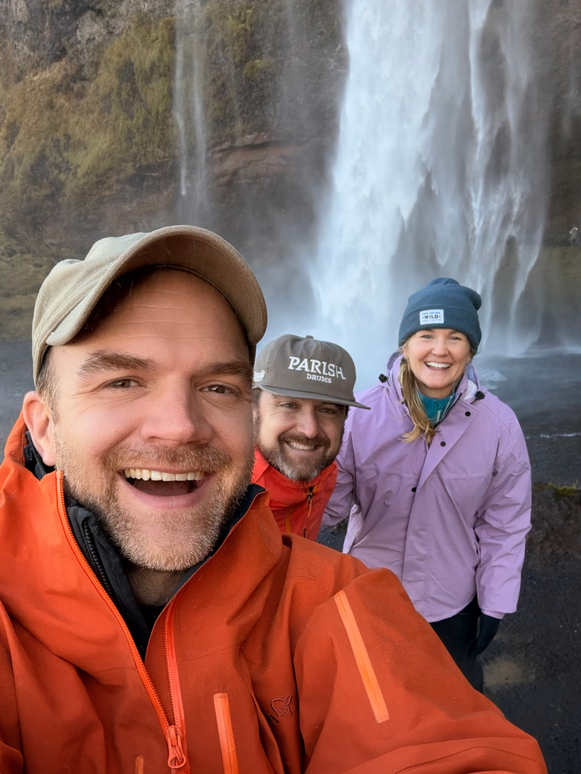 Selfie at the falls with friends