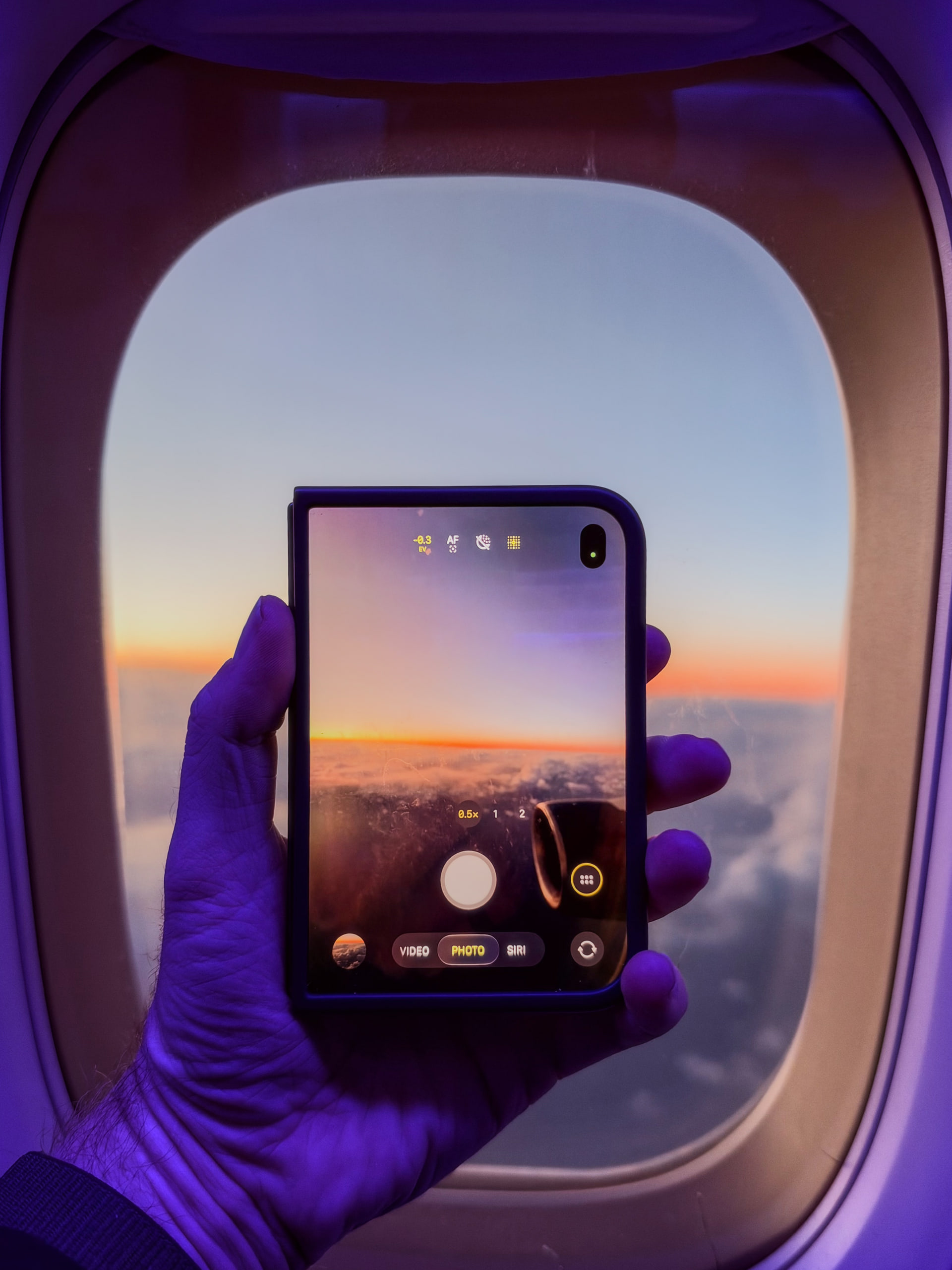 Shooting in the folded position. Photo of the Duo made with iPhone 18 Pro